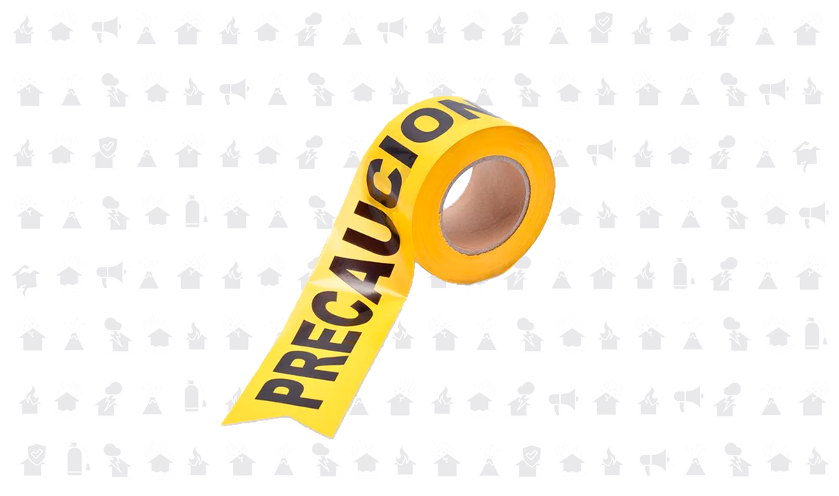 Cinta de señalización de precaución